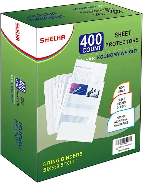 Convenient Top Loading Sheet Protectors 600-Pack for Easy Document Retrieval