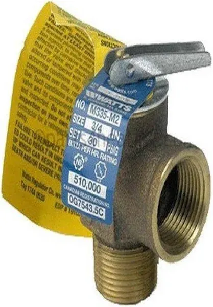 Watts M335M2-030 Pressure Relief Valve 30 PSI 3/4&#034; FNPT