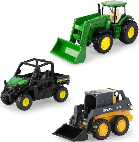 ERTL Iron Die-Cast Replicas - Includes  Tractor, Gator, and Skid Steer Farm Toys