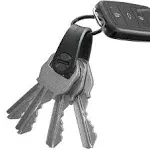 KeySmart Mini - Minimalist Compact Key Holder - Small Key Organizer and Keychain, Attach Car Key Fob - Lightweight Key Ring - Securely Holds Keys - Fa