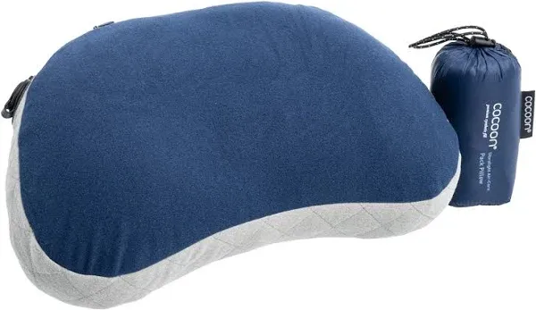 Cocoon Aircore Hood Ultralight Pillow, Galaxy Blue/Grey