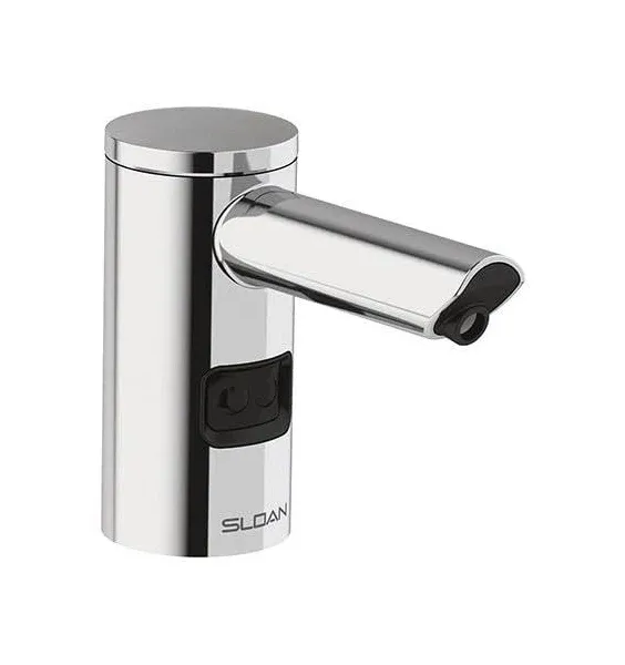 Sloan ESD-2000 Deck-Mounted Foam Soap Dispenser - Infrared Sensor Activated, Polished Chrome Finish, Battery Powered, Modular One-Piece Construction, 3346089