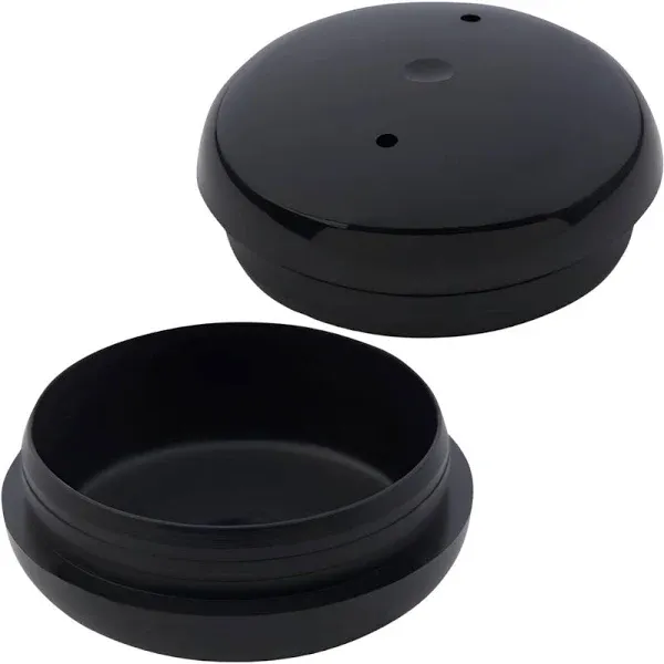 1-1/2&#034; Wrought Iron Patio Furniture Feet Caps - round Plastic Outdoor Metal Tabl