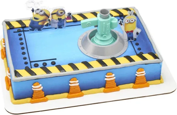 DecoSet Minions Fart Bubble Blaster Cake Topper