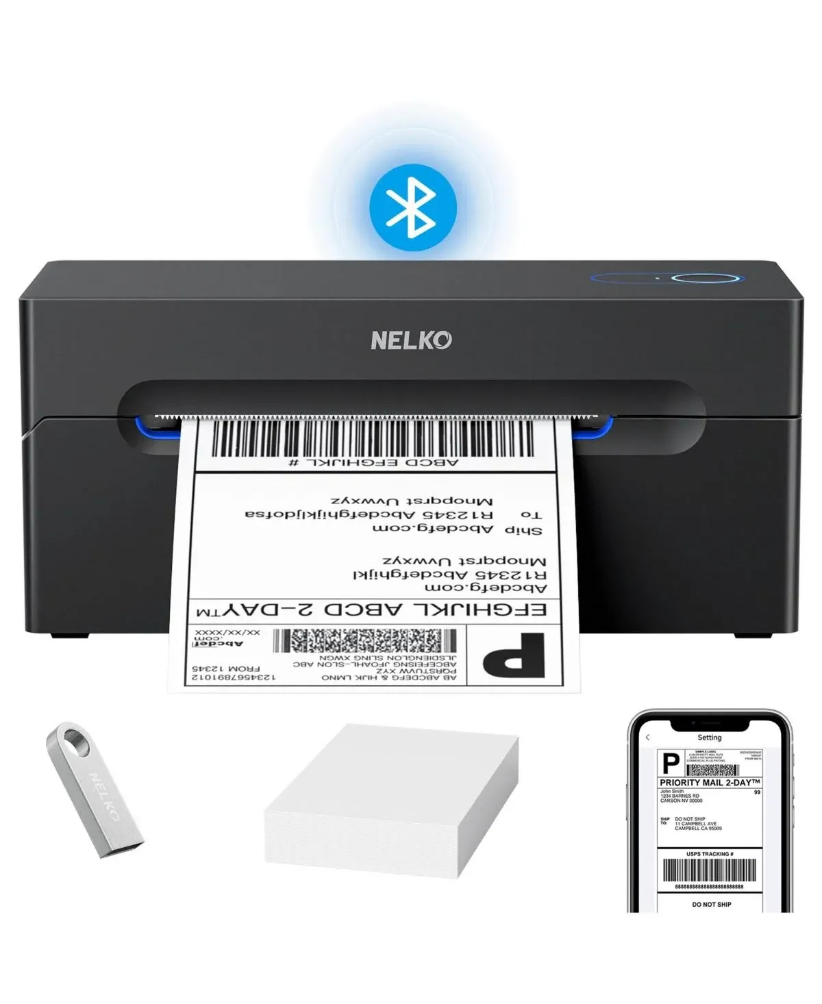 Wireless 4x6 Shipping Label Printer for Seamless Labeling - High-Speed Printing