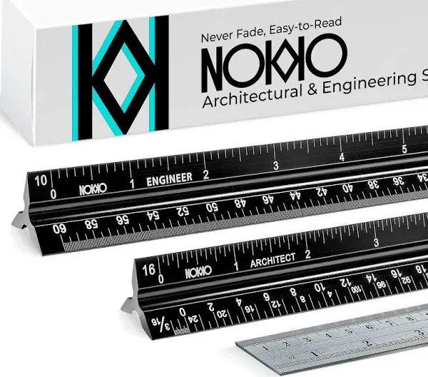 NOKKO Architectural and Engineering Scale Ruler Set