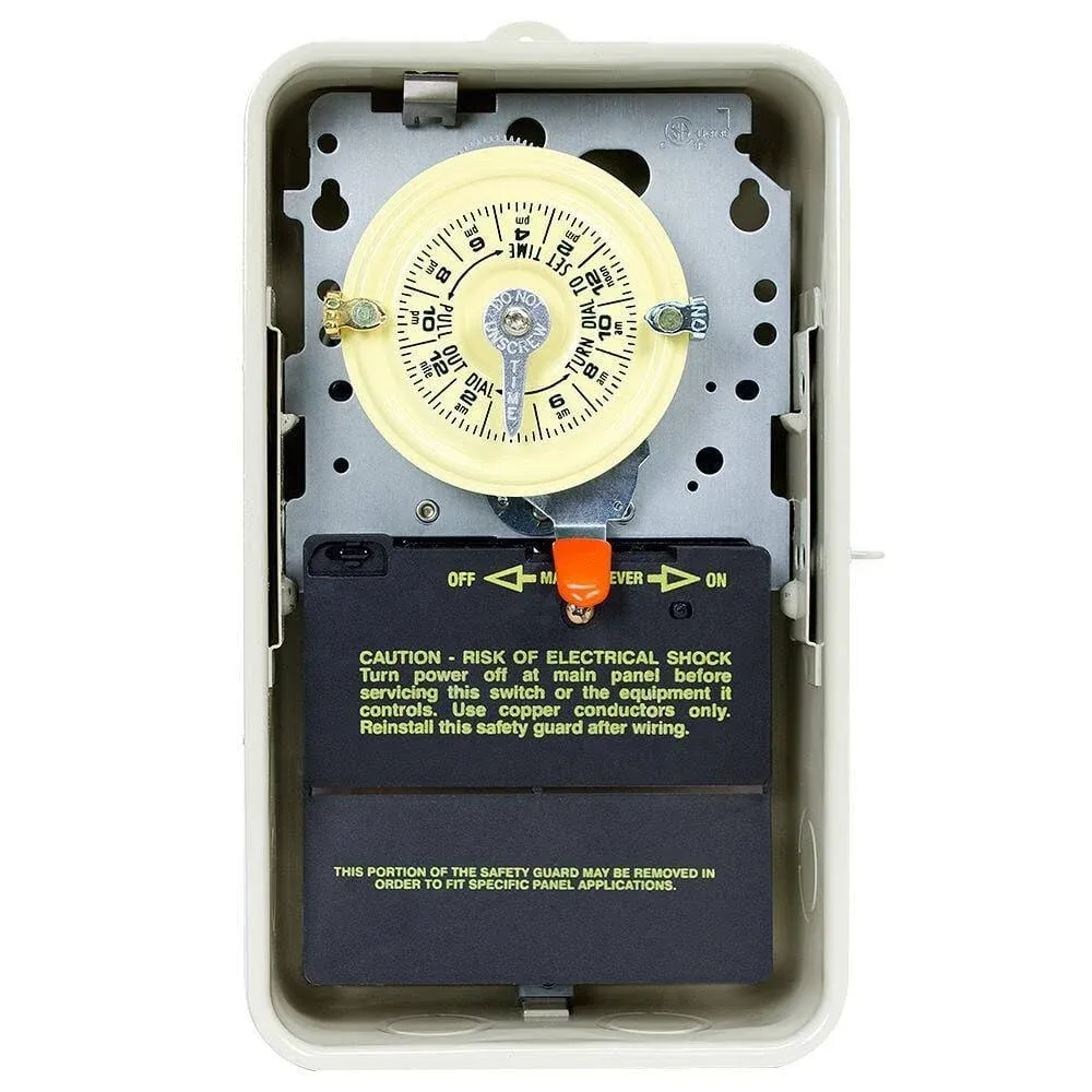 Intermatic T104R3 240v Dpst Outdoor Mechanical Timer - Steel Box