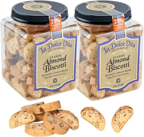 La Dolce Vita Classic Italian Biscotti 40 Oz Multipack Options