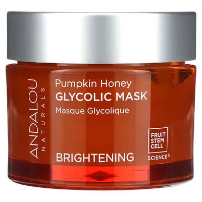  Andalou Naturals Pumpkin Honey Glycolic Mask, Brightening 1.7 Oz  NIB