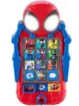 eKids Spidey and His Amazing Friends Toy Phone with Built-in Games and Sound Effects for Kids Aged 3 and Up