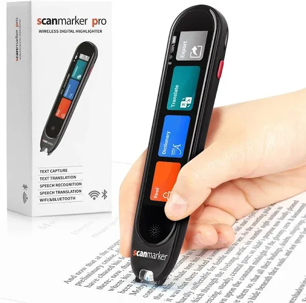 Scanmarker Pro | Reading Pen & Translation Pen | Assistive Tool for Dyslexia, Learning Difficulties & Language Learners