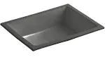 KOHLER K-2882-58 Verticyl Rectangle Under-Mount Bathroom Sink - Thunder Grey