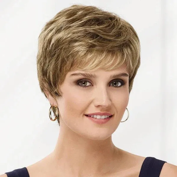 Paula Young Wig CASEY Color 33/28 Size Average Short Chic Pixie Layers