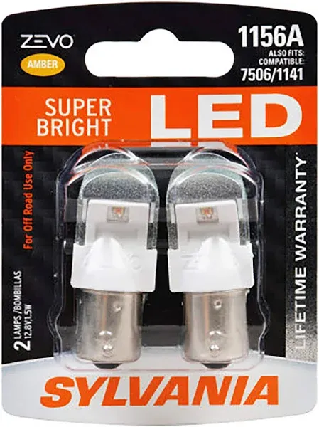 Sylvania Zevo 1156 Amber LED Bulb 2-Pack