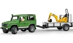 Bruder - Land Rover Defender with Trailer