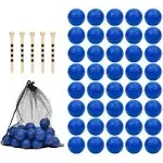 Bac-kitchen 40 Pack Foam Golf Practice Balls - Realistic Feel and Limited Flight Training Balls for Indoor or Outdoor