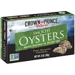 Crown Prince Smoked Oysters in Pure Olive Oil - 3 oz