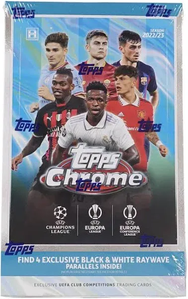 2022-23 Topps Chrome UEFA Club Competitions Soccer Hobby Lite Box