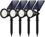 InnoGear Upgraded Solar Lights Waterproof Outdoor Landscape Lighting Spotlight