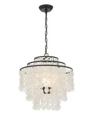 Crystorama Brielle 4 Light Chandelier BRI-3008-DB