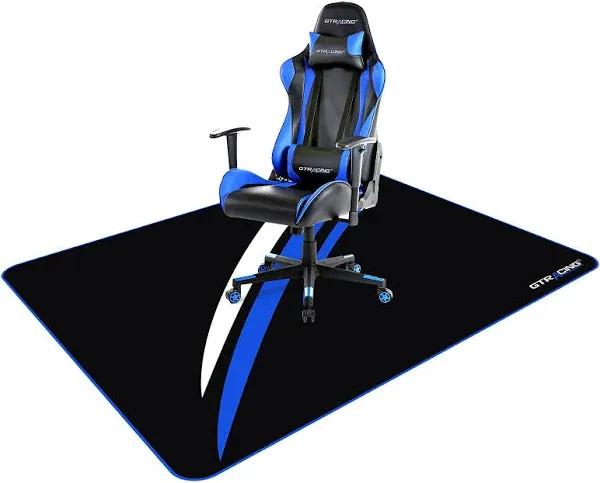 GTRACING Gaming Chair Mat for Hardwood Floor 43 x 35inch Office Computer Gaming Desk Chair Mat for Hard Floor Red