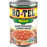 Ro-Tel Tomatoes & Green Chilies, Mild, Diced - 10 oz