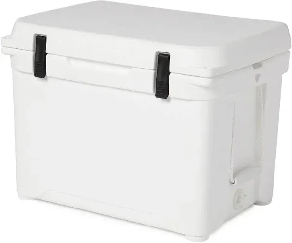 Engel ENG50 48 Quart 60 Can High Seamless Performance Rotationally Molded Plastic Ice Cooler for Camping, Hunting, and Fishing, White