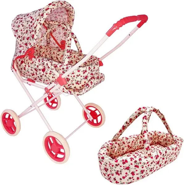 The New York Doll Collection 3-in-1 Babydoll Stroller Play Set