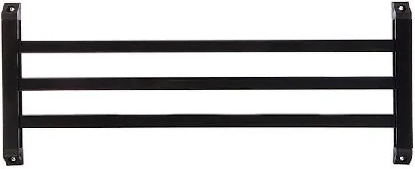 Camco 43976 RV Screen Door Push Bar, Black - Adds Strength and Stability