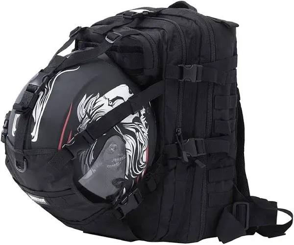 Seibertron Helmet Backpack Black and Reflective US Flag