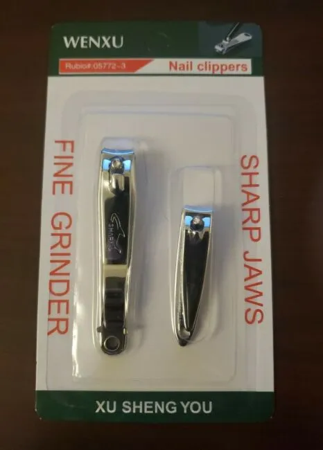 Nail Clippers Set - 2 Pack Stainless Steel Ingrown Toenail Tool, Professional..<wbr/>.