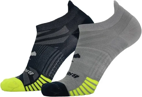 Brooks Ghost Lite No Show Socks I Performance Running, Comfort Fit with Arch Support for Men & Women (2-Pack Set)