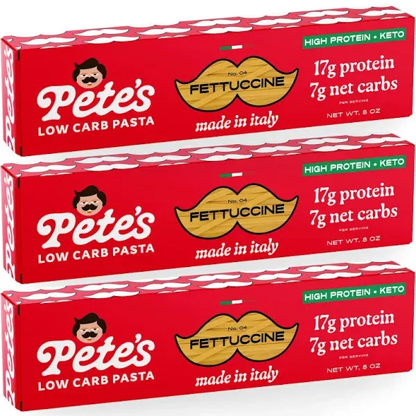 Pete's Pasta 3 Pack Fettuccine Noodles Pasta