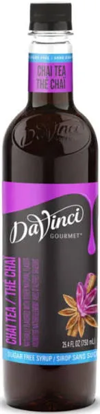 DaVinci Gourmet Sugar Free Chai Tea Concentrate, 25.4 Fl Oz (Pack of 1)