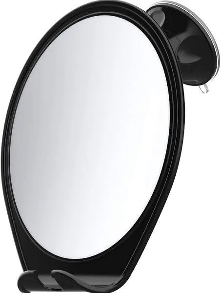 Swiveling Fogless Shower Mirror with Anti-Fog Coating - Compact &amp; Clear View