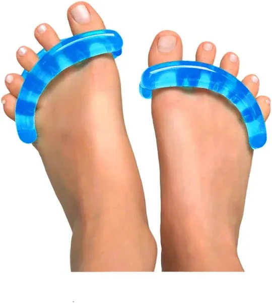 Original YogaToes - Small Sapphire Blue: Toe Stretcher & Toe Separator. Fight Bunions, Hammer Toes, Foot Pain & More!