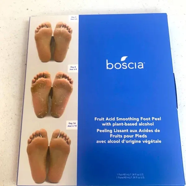 Boscia Fruit Acid Smoothing Foot Peel W/Plant Based Alcohol New In Box