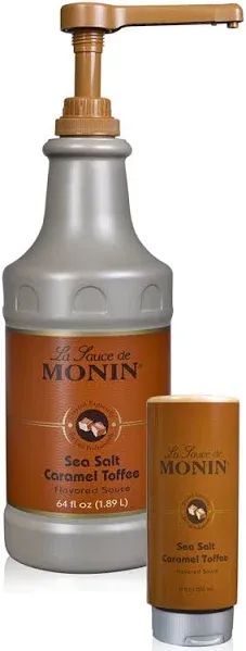 Monin Sea Salt Caramel Toffee Sauce