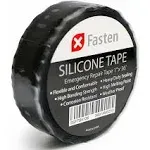 XFasten Silicone Self Fusing Tape 1-Inch x 36-Foot (Black) Silicone Repair Tape JJ99382