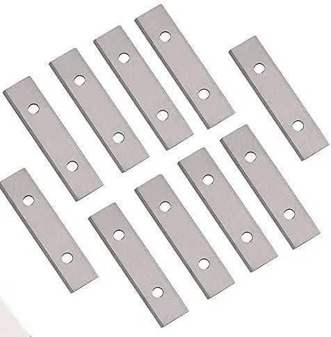 2.38"(60mm) Paint Scraper Carbide Blades Double-Edged Reversible Replacement Blade 2-3/8"(60X12X1.5mm) Fits Most equivalent General purpose Hand-Held Scrapers,10pcs