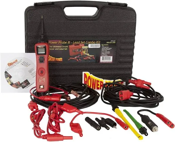 Power Probe 3 PP3LS01 Red Master PP3 Kit with Test Leads NEW