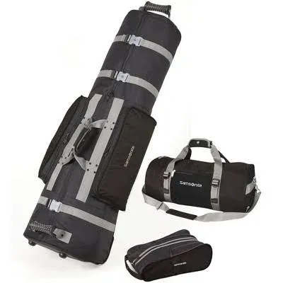 NEW Samsonite Golf 3 Piece Set Travel Cover / Shoe Bag / Duffel - Pick the Color