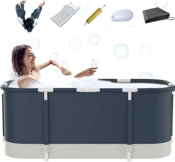 47'' Portable Foldable Bathtub for Adults