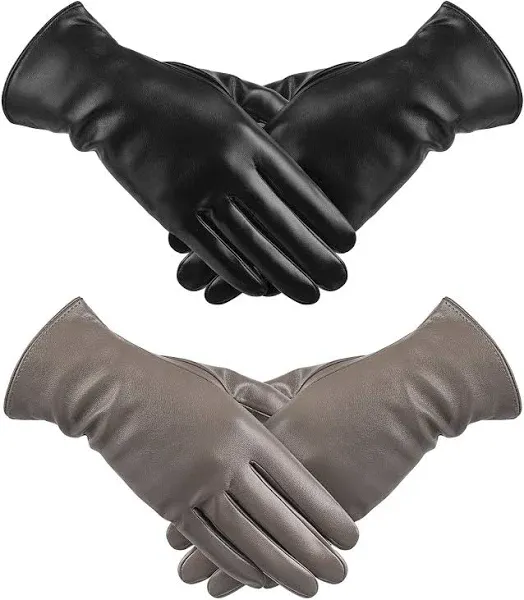 TOSWAKE Women's Leather Gloves