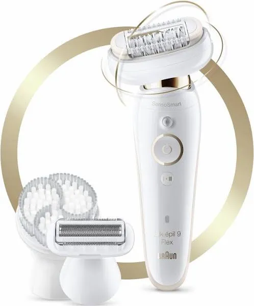 Epilator Silk-épil 9 9-030 with Flexible Head  Facial Hair Removal for Wome...