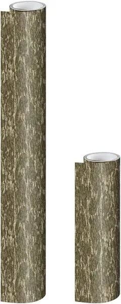 Mossy Oak Matte Camo Roll Hunting Patterns, Self-Adhesive Vinyl Wrap, DIY (24"x24", Bottomland)