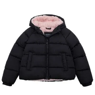 Rokka&Rolla Girls' Heavyweight Puffer Jacket Sherpa Lined Winter Coat