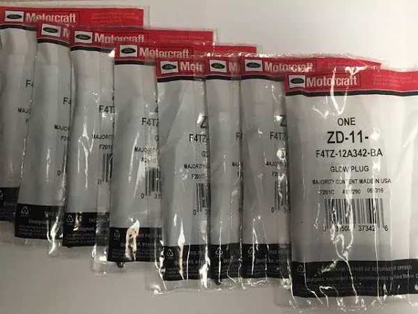 8 PC Motorcraft ZD-11 F4TZ-12A342-BA Glow Plugs 1995-2003 Ford 7.3 Liter