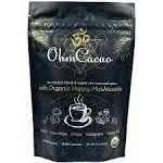 Ohm Cacao Mushroom Coffee Alternative | Organic Ceremonial Cacao Powder | Nootropic Blend: Lion's Mane, Reishi, Chaga, Cordyceps, Turkey Tail | Focus