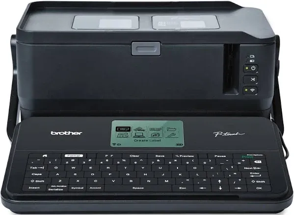 Brother Printer Portable, Industrial Electronic Label Maker (PTD800W), 5.7" x 4.6" x 7.6"